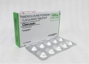 Amoxicillin 875mg Potassium Clavulanate 125mg Tablets {Co-amoxiclav) 1000mg Manufacturers, Co-amoxiclav Suppliers, Co-amoxiclav manufacturing companies in India - Taj Pharmaceuticals