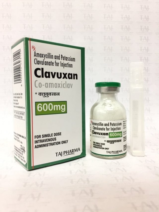 Amoxicillin and Potassium Clavulanate Injection IP 600mg (Clavuxan)