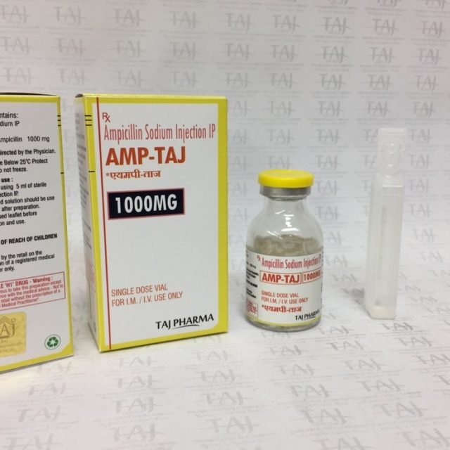 Ampicillin Sodium Injection IP 1gm (AMP-TAJ)