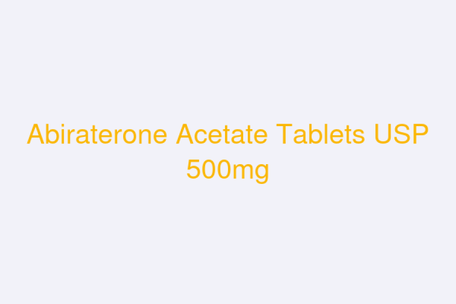 Abiraterone Acetate Tablets USP 500mg