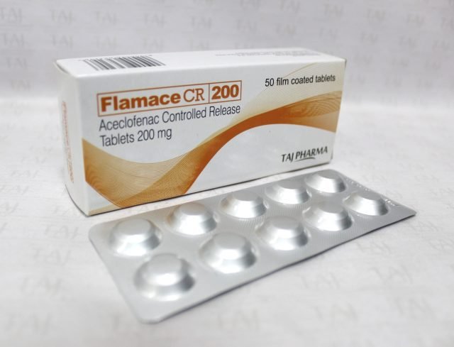 Aceclofenac Controlled Release Tablets 200mg Taj Pharma