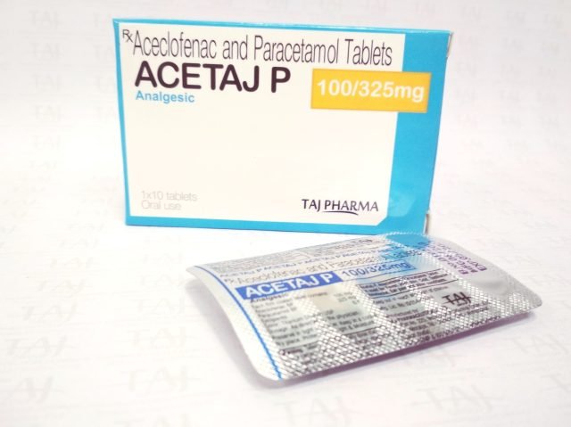 Aceclofenac Paracetamol Tablets 100mg /325mg