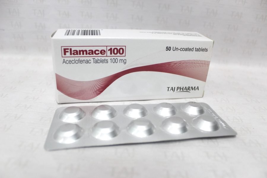 Aceclofenac Tablets 100mg Taj Pharma