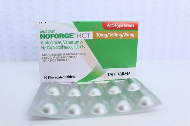 Amlodipine, Valsartan and Hydrochlorothiazide Tablets USP (10mg+160mg+25mg)