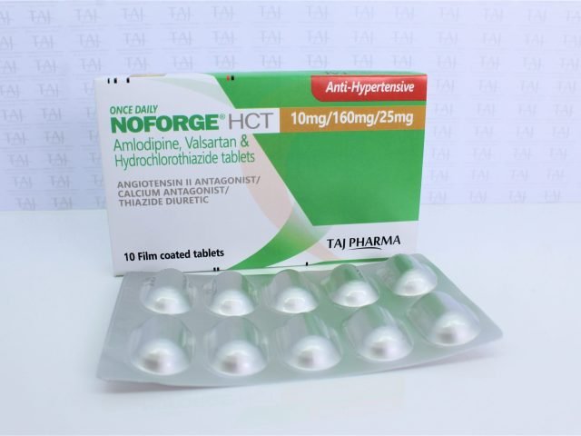 Amlodipine, Valsartan and Hydrochlorothiazide Tablets USP (10mg+160mg+25mg)