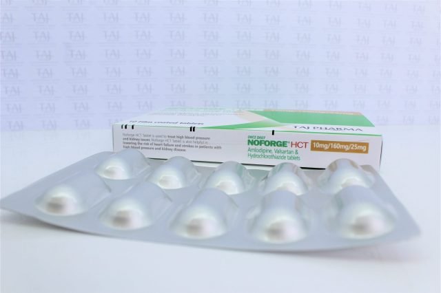Amlodipine, Valsartan and Hydrochlorothiazide Tablets USP (10mg+160mg+25mg)