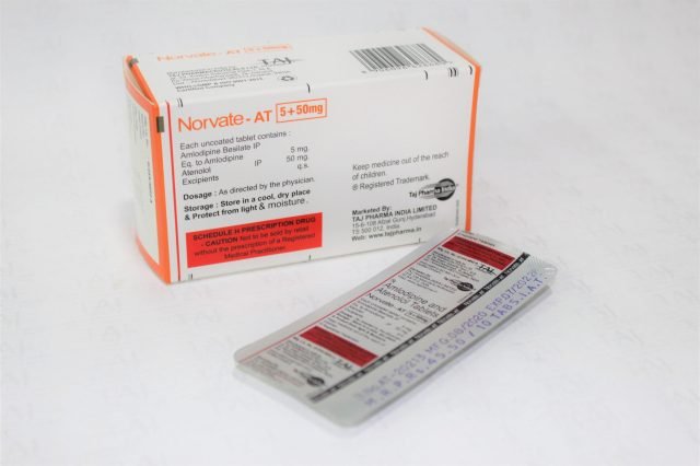 Amlodipine & Atenolol Tablets 5mg+50mg 