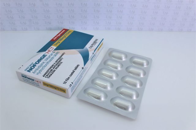 Amlodipine, Valsartan and Hydrochlorothiazide Tablets USP (5mg+160mg+12.5mg) 