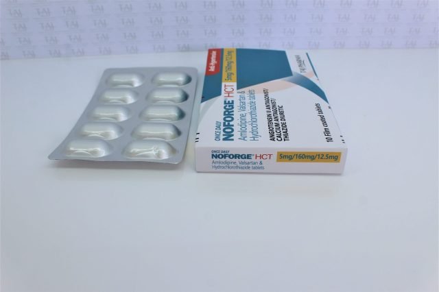 Amlodipine, Valsartan and Hydrochlorothiazide Tablets USP (5mg+160mg+12.5mg) 