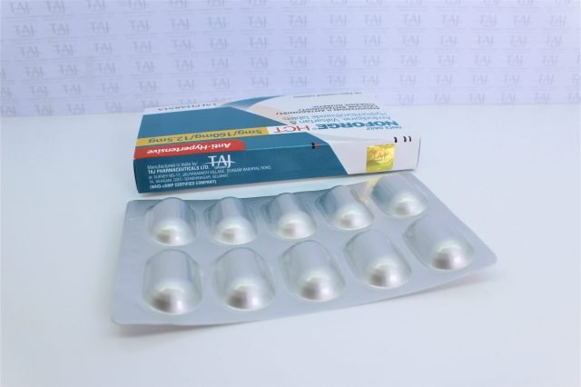 Amlodipine, Valsartan and Hydrochlorothiazide Tablets USP (5mg+160mg+12.5mg) 