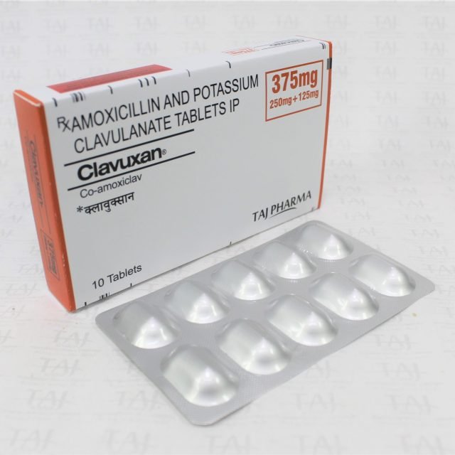 Amoxicillin & Potassium Clavulanate Tablets IP 375mg (Clavuxan)