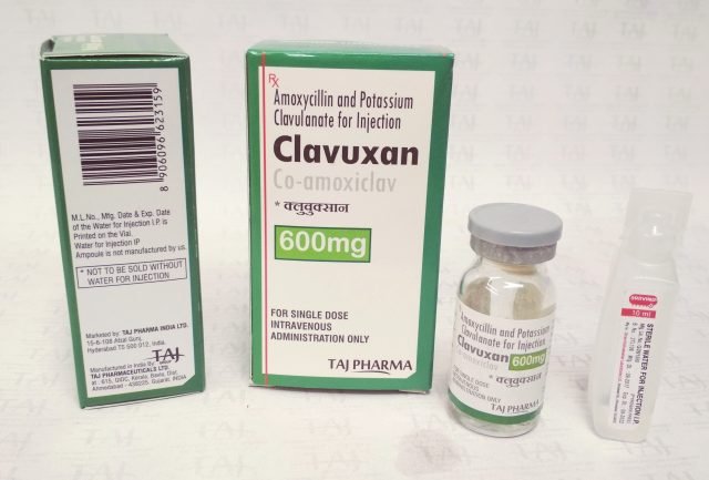 Amoxicillin Potassium Clavulanate for Injection Co-amoxiclav - (Clavuxan) 600mg