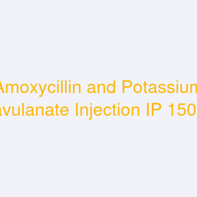 Amoxycillin and Potassium Clavulanate Injection IP 150mg (Clavuxan CV)