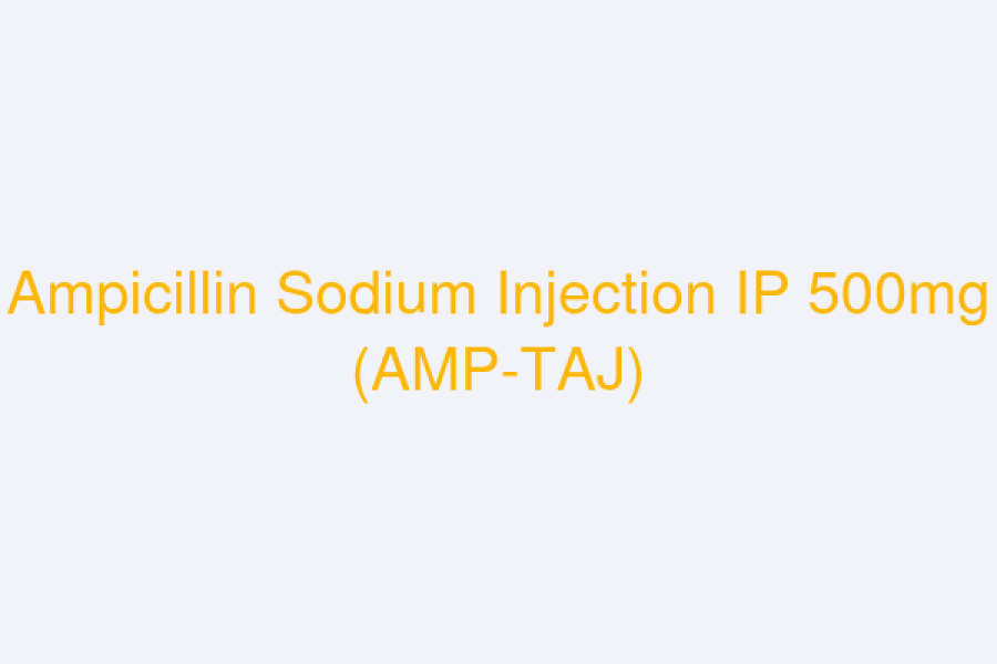 Ampicillin Sodium Injection IP 500mg (AMP-TAJ)