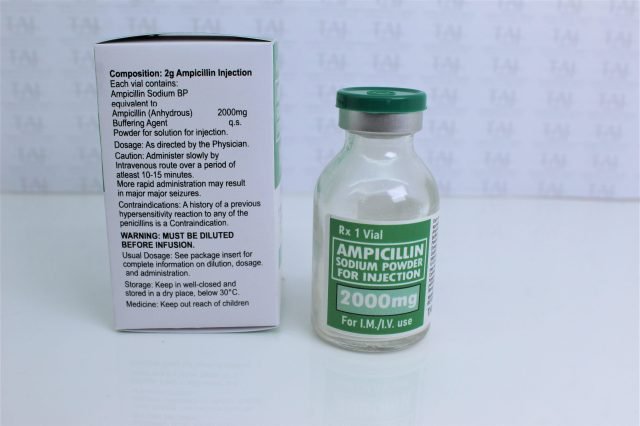 Ampicillin Sodium Powder for Injection 2000 mg