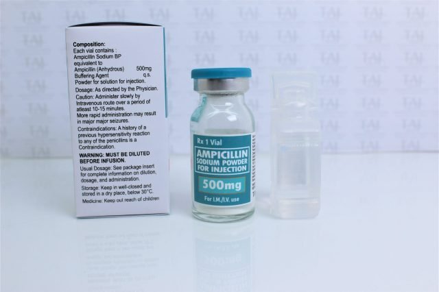 Ampicillin Sodium Powder for Injection 500 mg