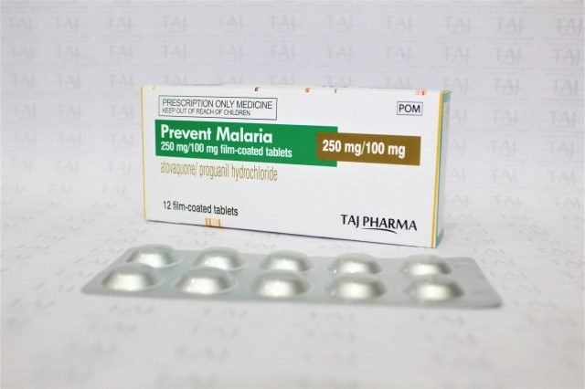 Atovaquone and Proguanil Hydrochloride Tablet 250mg+100mg
