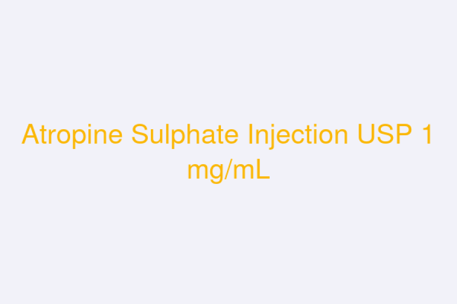 Atropine Sulphate Injection USP 1 mg/mL