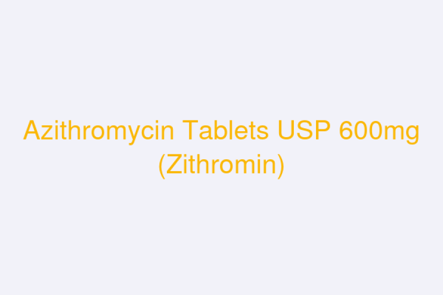 Azithromycin Tablets USP 600mg (Zithromin)