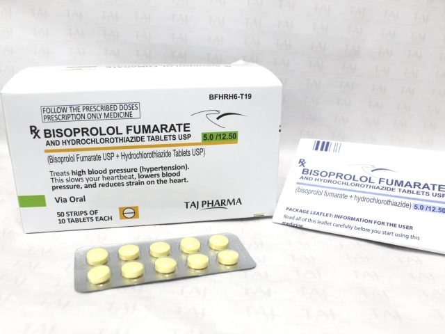 Bisoprolol Fumarate and Hydrochlorothiazide Tablets USP 5mg+12.5mg