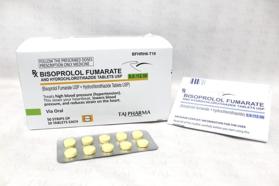 Bisoprolol Fumarate and Hydrochlorothiazide Tablets USP 5mg+12.5mg