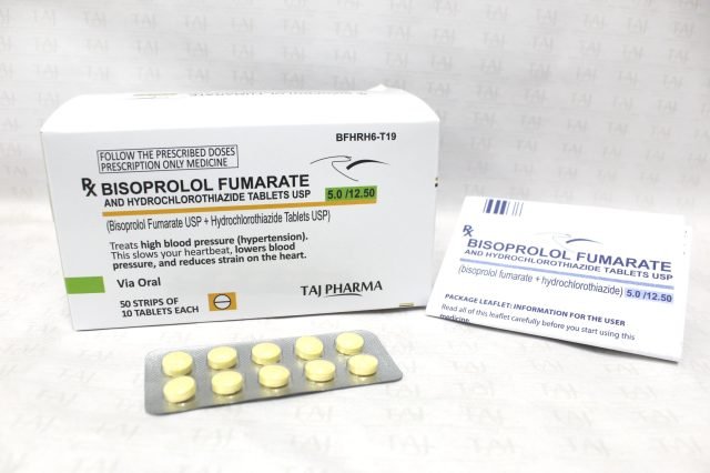 Bisoprolol Fumarate and Hydrochlorthiazide Tablets USP- 5 mg- 12.5 mg