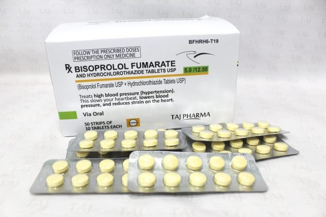 Bisoprolol Fumarate and Hydrochlorthiazide Tablets USP 5mg/12.5mg Taj Pharma