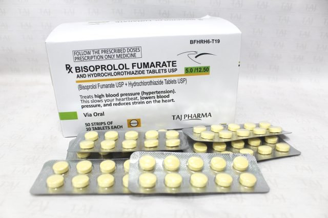 Bisoprolol Fumarate and Hydrochlorothiazide Tablets USP 5mg+12.5mg