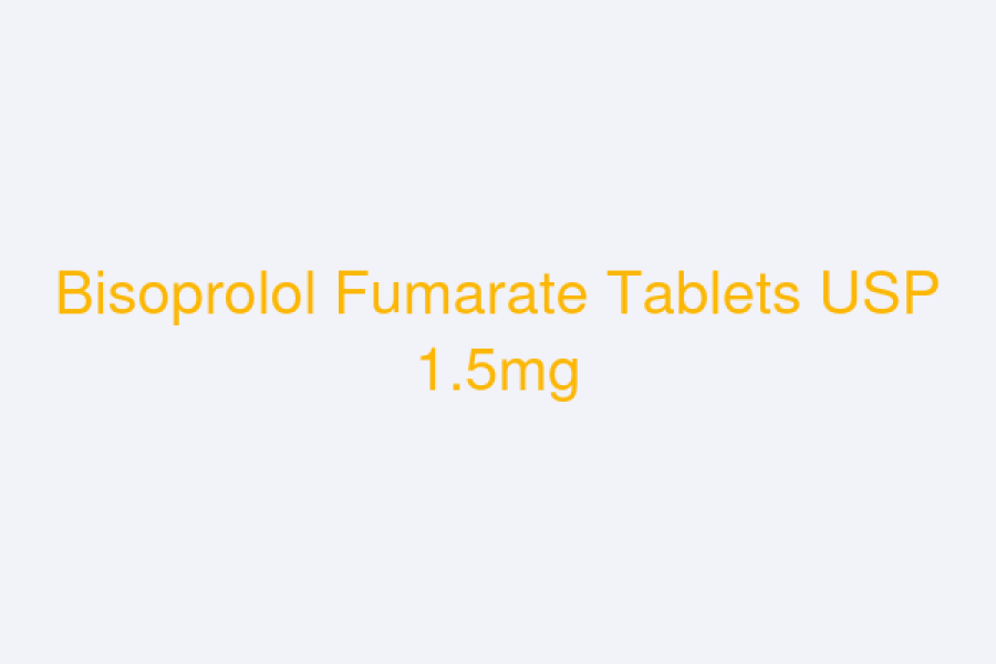 Bisoprolol Fumarate Tablets USP 1.5mg