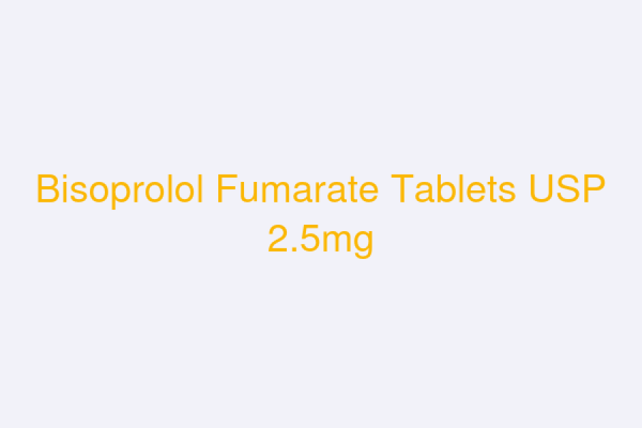 Bisoprolol Fumarate Tablets USP 2.5mg
