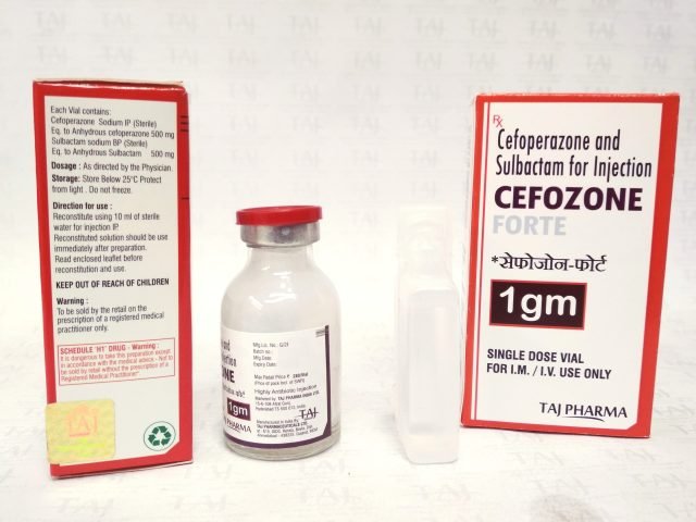 CEFOPERAZONE AND SULBACTAM FOR INJECTION ( CEFOZONE- FORTE-1 GM)