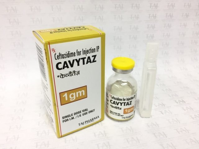 Ceftazidime for Injection IP 1gm (CAVYTAZ)