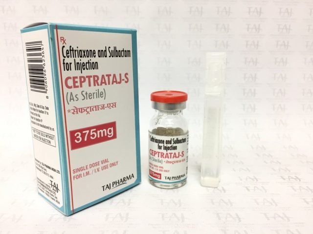 Ceftriaxone & Sulbactam for Injection 375mg 