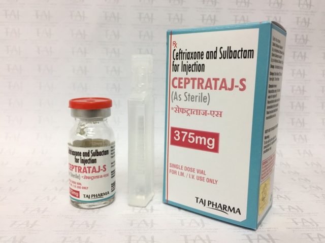 Ceftriaxone & Sulbactam for Injection 375mg 