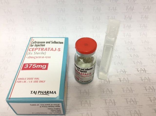Ceftriaxone & Sulbactam for Injection 375mg 