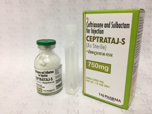 Ceftriaxone & Sulbactam for Injection 750mg