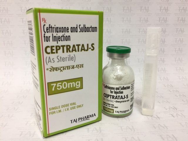 Ceftriaxone & Sulbactam for Injection 750mg (CEPTRATAJ -S)