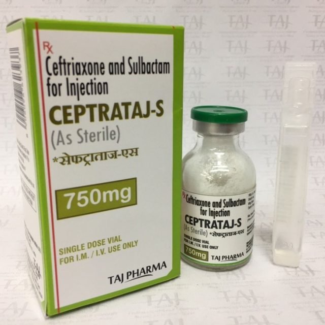 Ceftriaxone & Sulbactam for Injection 750mg (CEPTRATAJ -S)