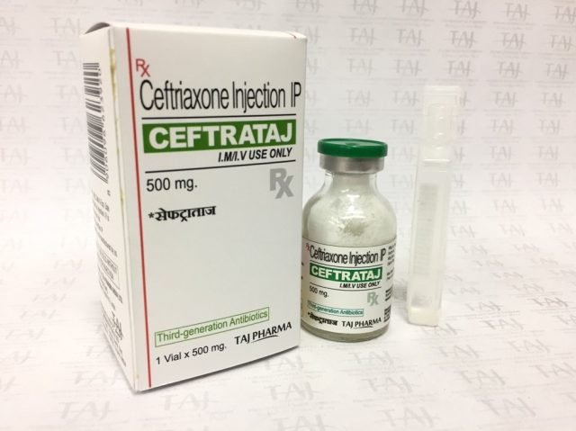 Ceftriaxone Injection IP 0.5g (CEFTRATAJ) Taj Pharma