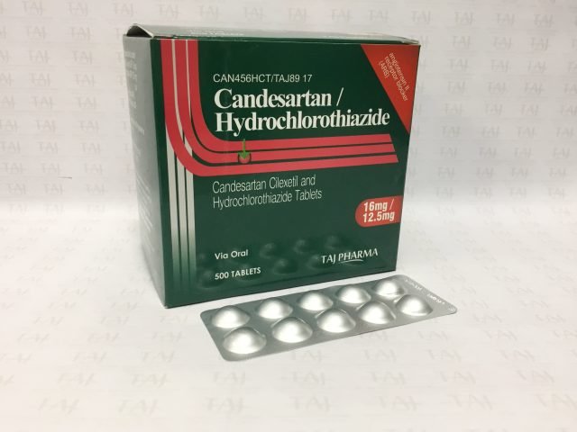 Candesartan Cilexetil- Hydrochlorothiazide Tablets-16 mg-12.5 mg Taj Pharma