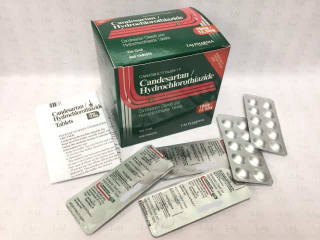 Candesartan Cilexetil and Hydrochlorothiazide Tablets 16mg/12.5mg Taj Pharma