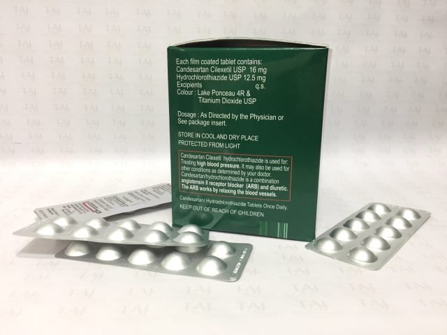 Candesartan Cilexetil and Hydrochlorothiazide Tablets-16 mg-12.5 mg
