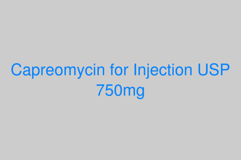 Capreomycin for Injection USP 750mg