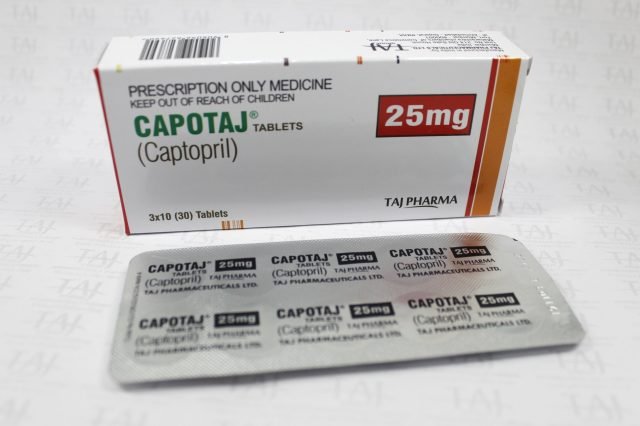 Captopril-Tablets-25mg-(CAPTOTAJ)-Taj Pharma