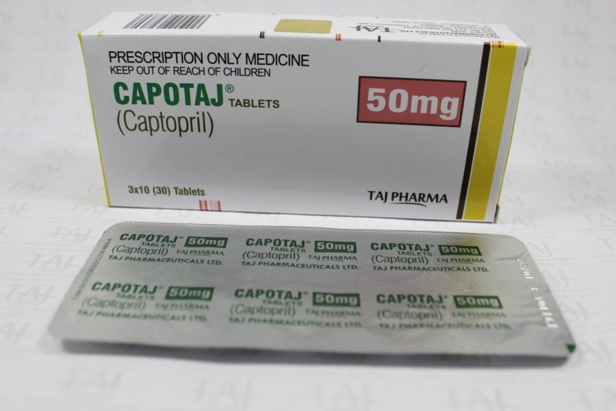 Captopril 50mg Tablets USP Taj Pharma