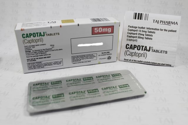  Captopril Tablets 50mg (CAPTOTAJ) Taj Pharmaceuticals Mumbai