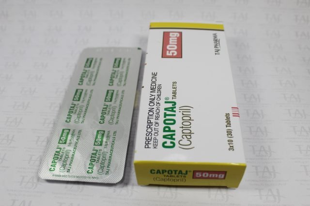 Captopril Tablets 50mg Taj Pharma