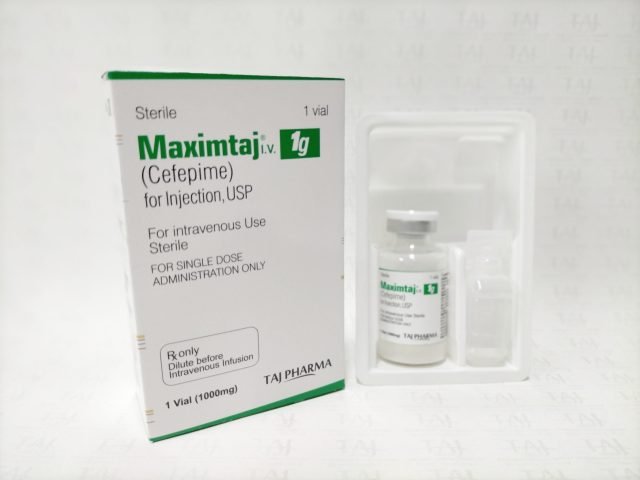 Cefepime for Injection 1000mg Taj Pharma