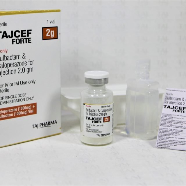 Cefoperazone and Sulbactam for Injection 2gm (TAJCEF FORTE)