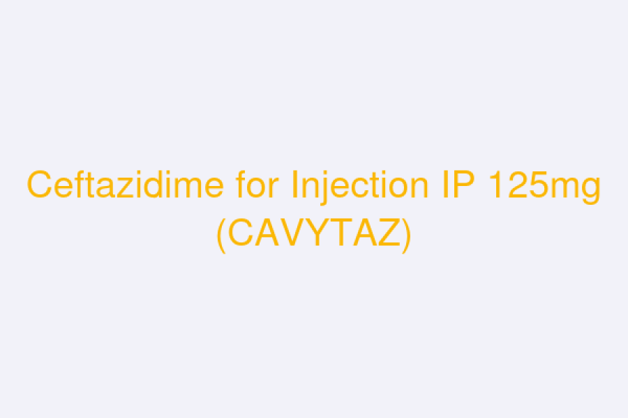 Ceftazidime for Injection IP 125mg (CAVYTAZ)